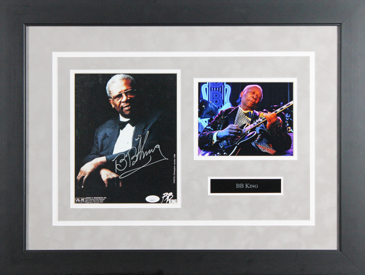 B.B. King Authentic Signed 8x10 Framed Photo Autographed JSA #KK96813