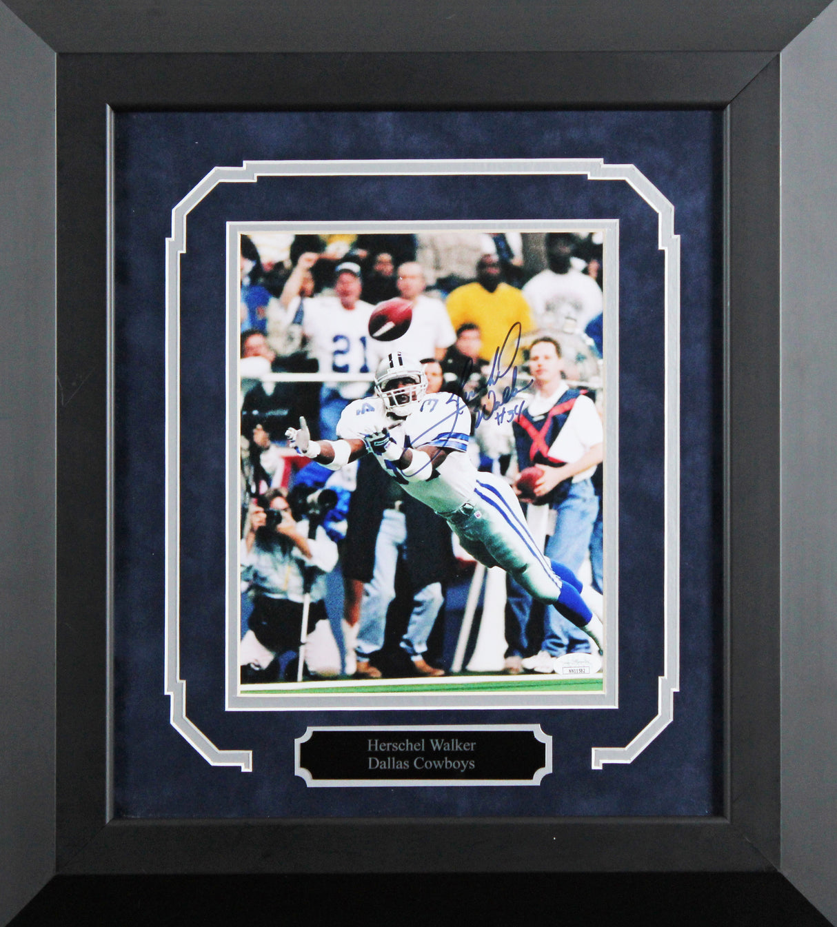 Cowboys Herschel Walker Authentic Signed 8x10 Framed Photo JSA #NN11582