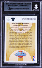 Lakers Magic Johnson Authentic Signed 1991 Upper Deck #34 Card BAS Slabbed