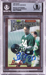 Eagles Brian Dawkins Authentic Signed 1996 Finest #344 Rookie Card BAS Slabbed