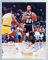 Spurs Sean Elliott Authentic Signed 8x10 Framed Photo Autographed JSA #SS17995