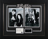 John Astin The Addams Family Authentic Signed 3x5 Index Card Framed Display BAS