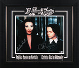 Christina Ricci & Anjelica Houston Addams Family Signed 11x14 Framed Photo BAS