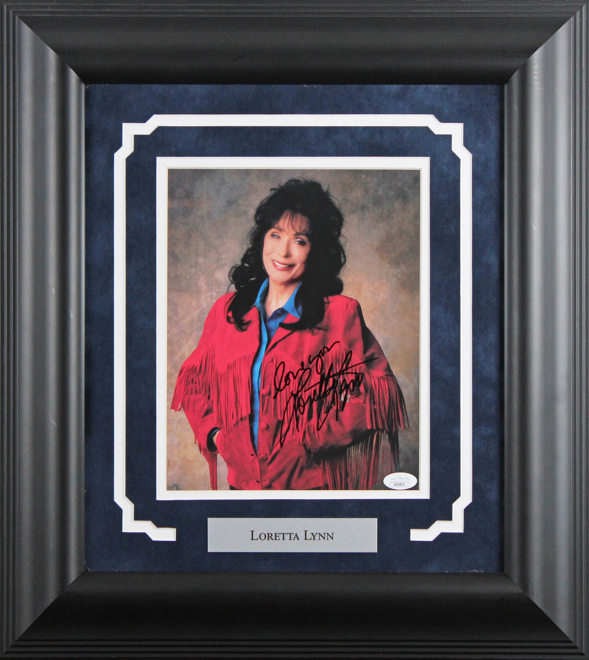 Loretta Lynn Authentic Signed 8x10 Framed Photo Autographed JSA #KK96874
