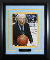 UCLA John Wooden "Best Wishes" Authentic Signed 11x14 Framed Photo JSA #D22960