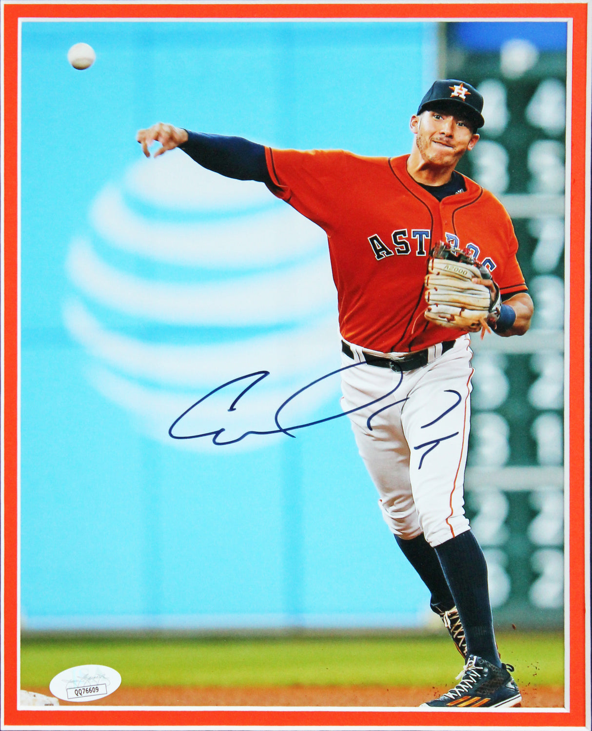 Astros Carlos Correa Authentic Signed 8x10 Framed Photo JSA #QQ76609