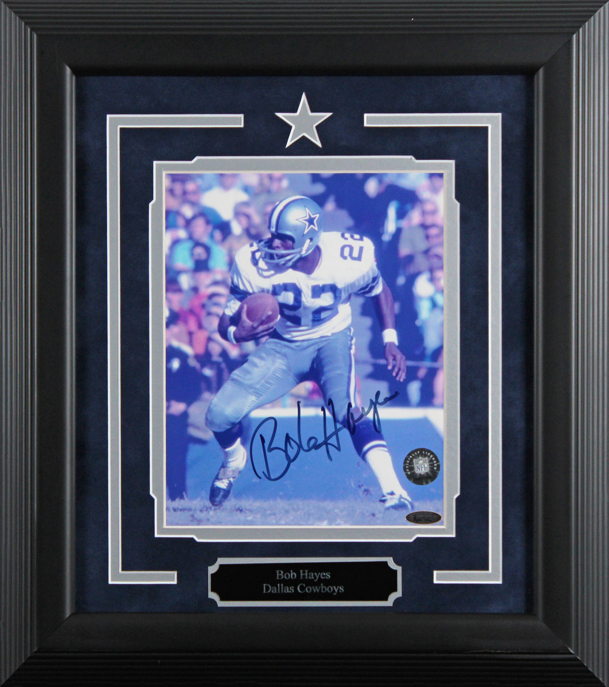 Cowboys Bob Hayes Authentic Signed 8x10 Framed Photo Tri Star #0142747