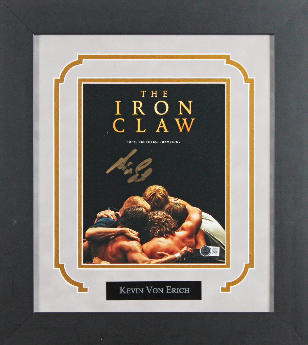 Kevin Adkinson Kevin Von Erich The Iron Claw Signed 8x10 Framed Photo BAS Wit