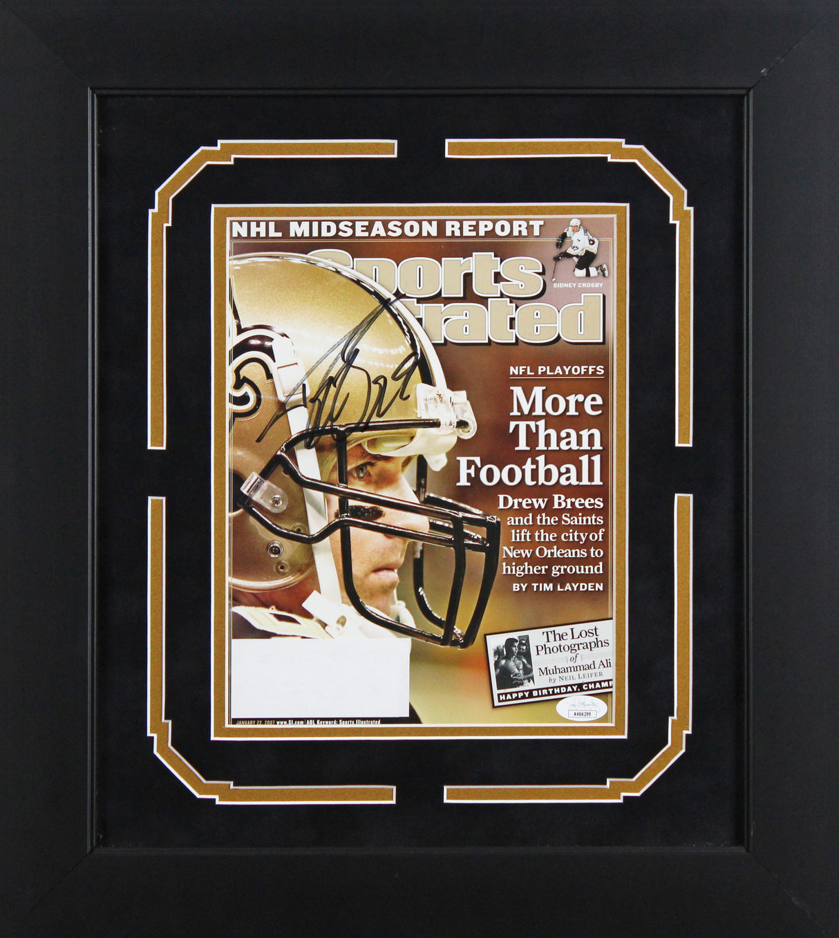 Saints Drew Brees Signed & Framed 2007 Sports Illustrated Magazine Cover JSA
