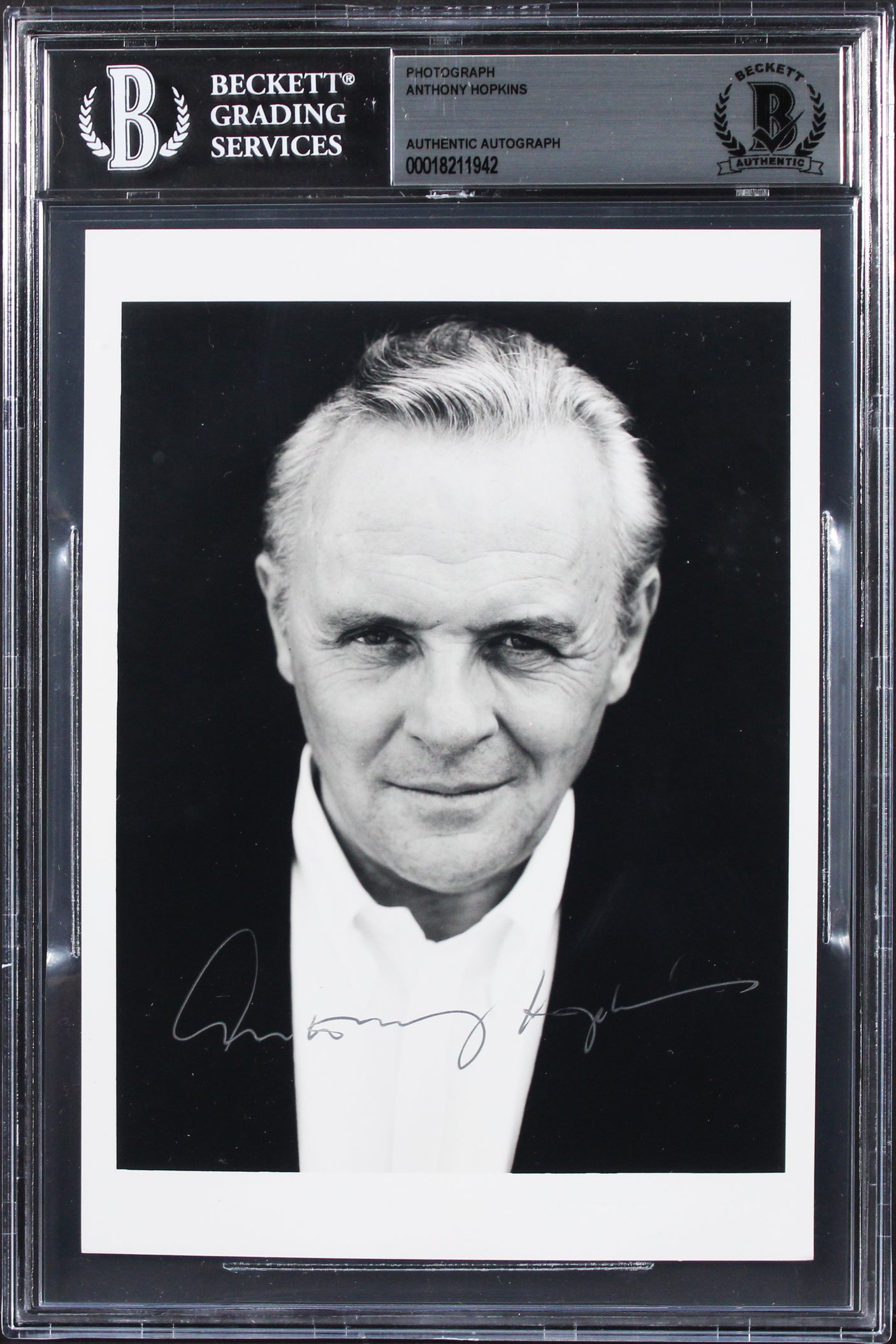 Anthony Hopkins The Silence of the Lambs Authentic Signed 5x7 Photo BAS Slab 1