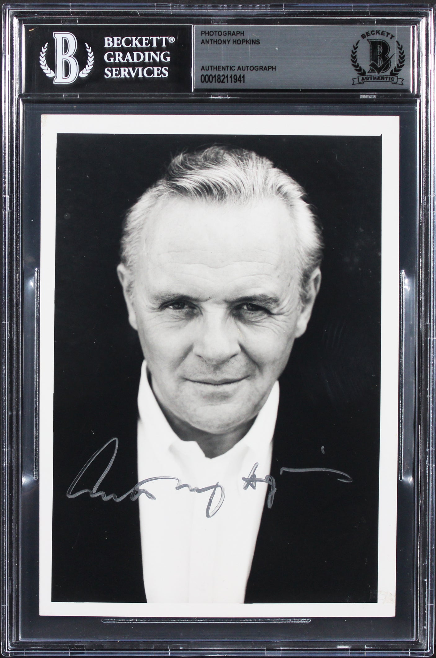 Anthony Hopkins The Silence of the Lambs Authentic Signed 5x7 Photo BAS Slab 2