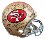 49ers Legends (37) Montana, Young, Rice, Clark +33 Signed F/S Proline Helmet PSA