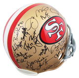 49ers Legends (37) Montana, Young, Rice, Clark +33 Signed F/S Proline Helmet PSA