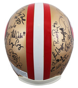 49ers Legends (37) Montana, Young, Rice, Clark +33 Signed F/S Proline Helmet PSA