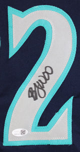 Bryan Woo Authentic Signed Navy Pro Style Jersey Autographed BAS Witnessed