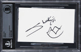 Shakira Musician Authentic Signed 3x5 Index Card Autographed BAS Slabbed 2