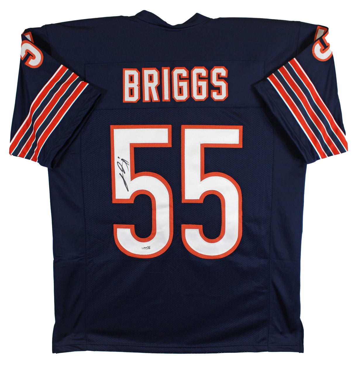 Lance Briggs Authentic Signed Navy Pro Style Jersey Autographed JSA