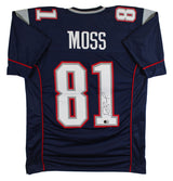 Randy Moss Authentic Signed Navy Blue Pro Style Jersey Autographed BAS Witnessed