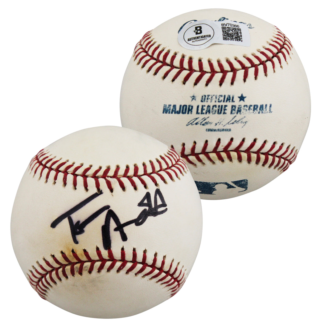 Tom Arnold Roseanne Authentic Signed Allen Selig OML Baseball BAS #BV70366