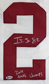 Alabama Irv Smith Jr. "2017 Natl Champ" Signed Maroon Pro Style Jersey BAS Wit