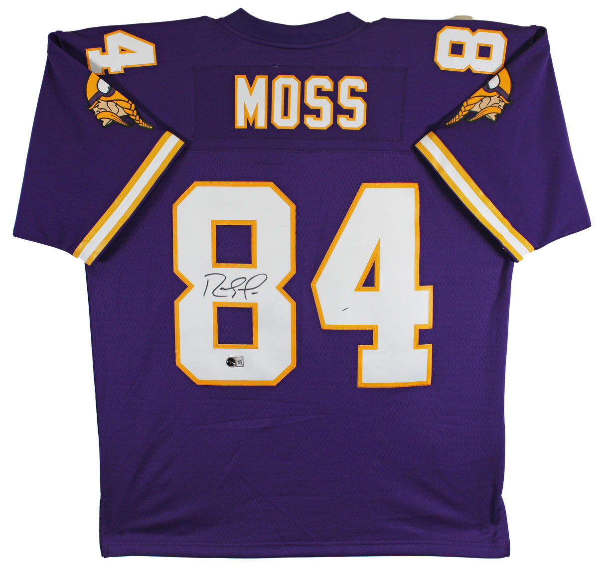 Vikings Randy Moss Authentic Signed Purple M&N 1998 TB Jersey BAS Wit #4W986557