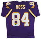 Vikings Randy Moss Authentic Signed Purple M&N 1998 TB Jersey BAS Wit #4W986557