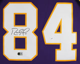 Vikings Randy Moss Authentic Signed Purple M&N 1998 TB Jersey BAS Wit #4W986557