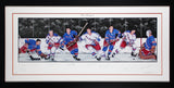 Rangers Legends (7) Francis, Howell +4 Signed & Framed 16x38.5 Litho LE JSA LOA