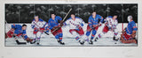 Rangers Legends (7) Francis, Howell +4 Signed & Framed 16x38.5 Litho LE JSA LOA