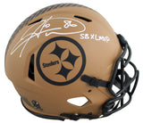 Steelers Hines Ward "SB XL MVP" Signed STS II F/S Speed Proline Helmet BAS Wit