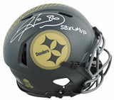 Steelers Hines Ward "SB MVP" Signed STS IV F/S Speed Proline Helmet W/ Case BAS