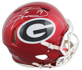 Georgia Hines Ward Signed Flash Full Size Speed Proline Helmet BAS Witnessed