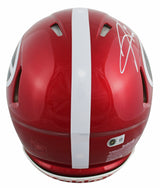 Georgia Hines Ward Signed Flash Full Size Speed Proline Helmet W/ Case BAS Wit