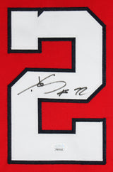 Juan Soto Authentic Signed Red Pro Style Framed Jersey Autographed JSA #FF87610