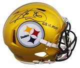 Steelers Hines Ward "SB XL MVP" Signed Flash F/S Speed Proline Helmet BAS Wit