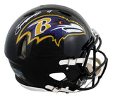 Ravens Zay Flowers Authentic Signed Full Size Speed Proline Helmet w/ Case BAS