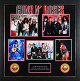 GNR (5) Rose, Slash, McKagan, Adler & Stradlin Signed 8x10 Framed Photo BAS LOA