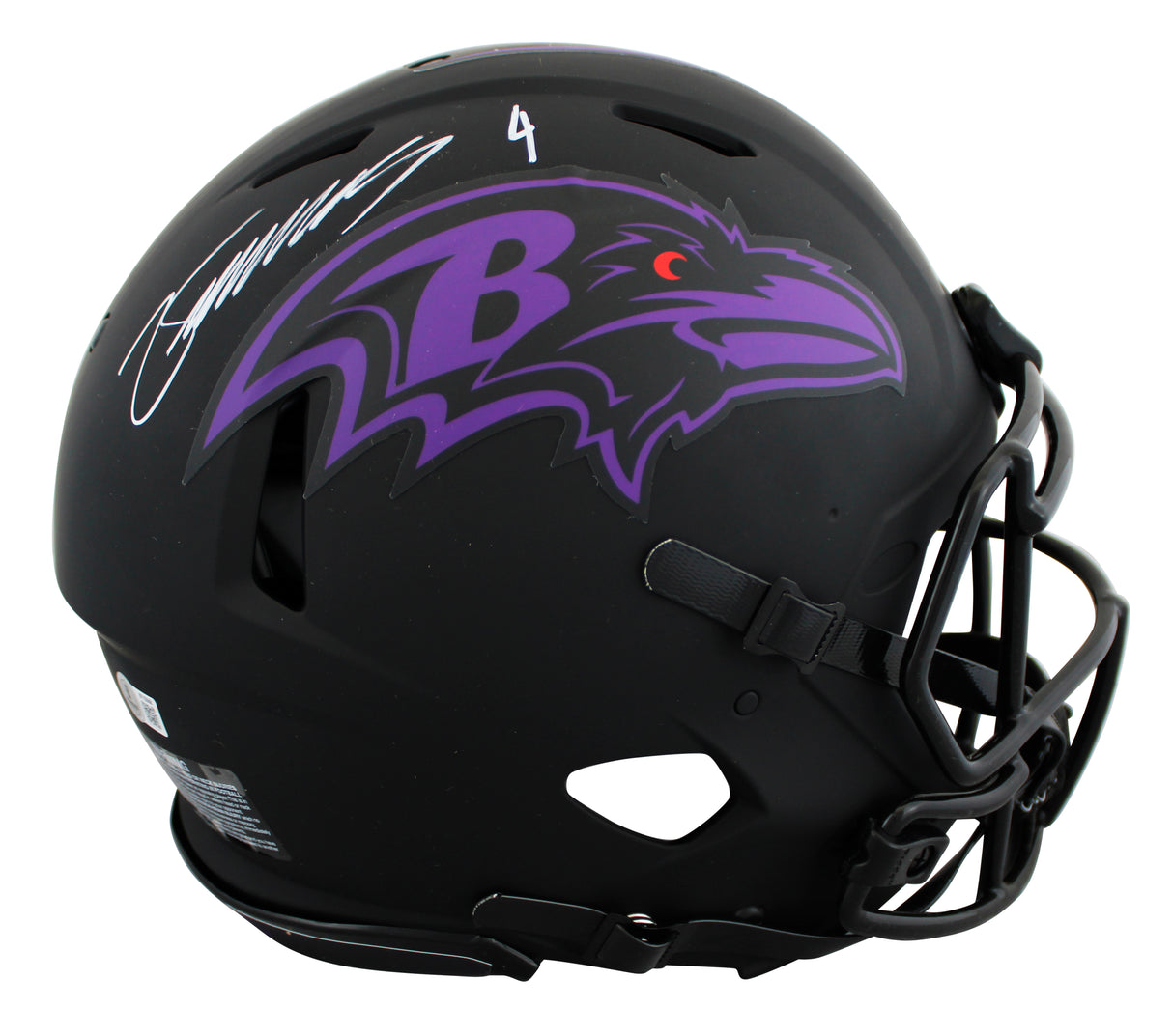 Ravens Zay Flowers Signed Eclipse Full Size Speed Proline Helmet BAS #BT15568