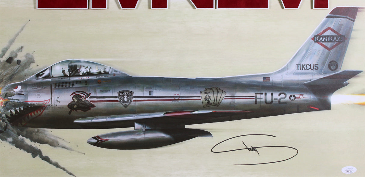 Eminem Slim Shady Signed & Framed 12x24 Kamikaze Lithograph JSA #YY04210