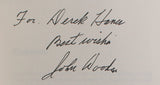 UCLA John Wooden "Best Wishes" Signed They Call Me Coach Book BAS #BR84268