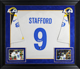 Rams Matthew Stafford Authentic Signed Bone Nike Game Framed Jersey BAS Witness