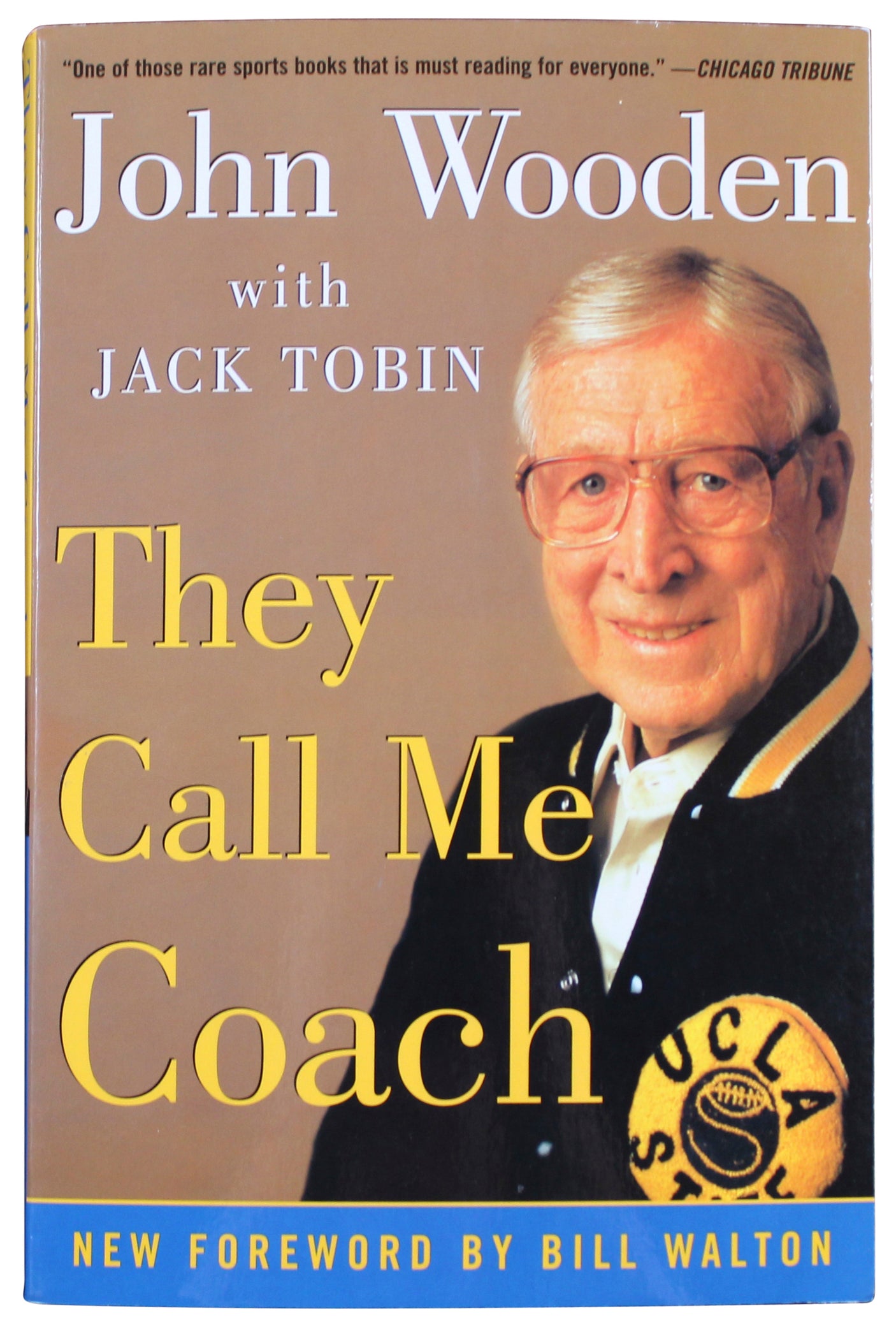UCLA John Wooden "Best Wishes" Signed They Call Me Coach Book BAS #BR84268