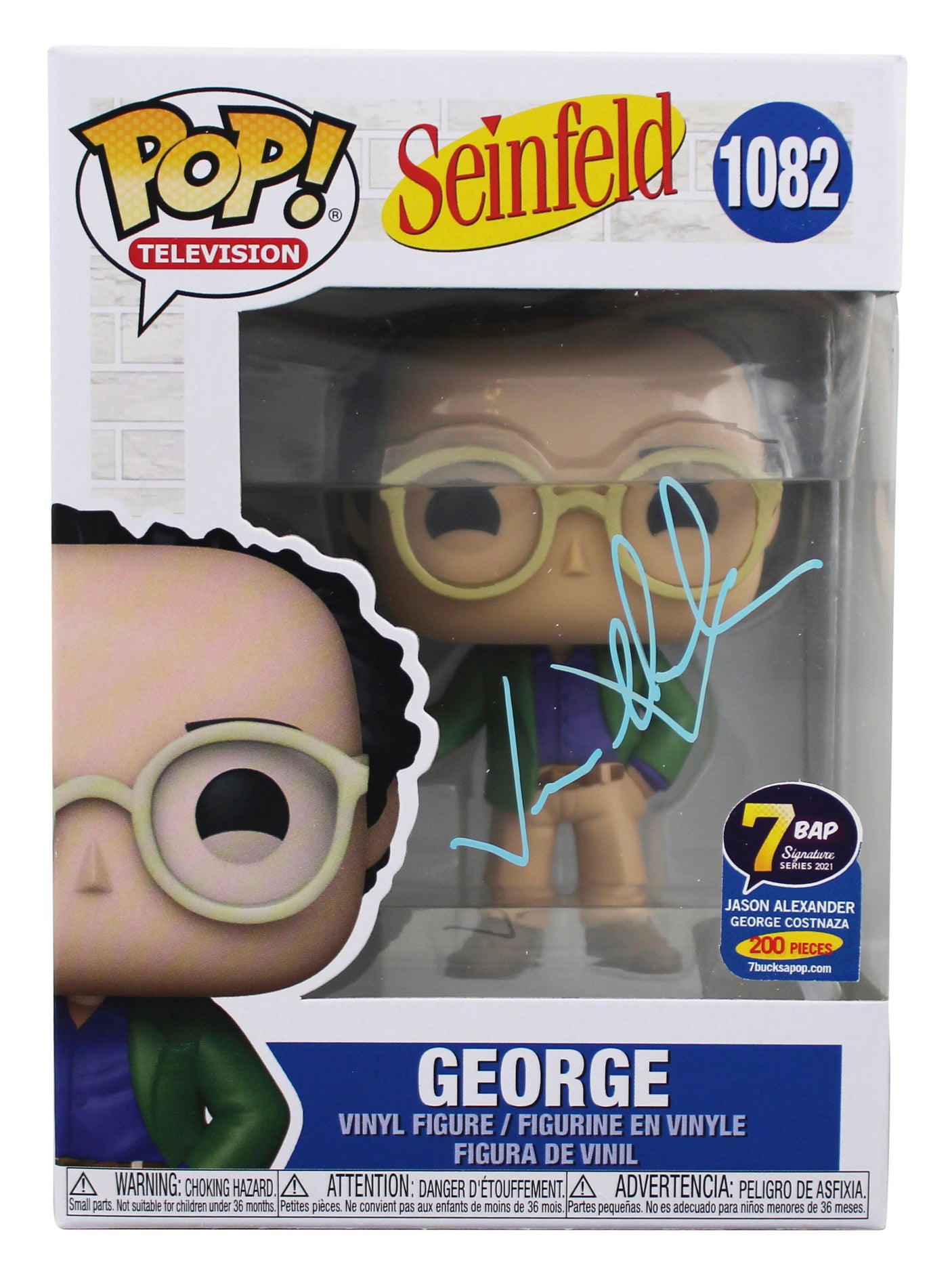 Jason Alexander Seinfeld Signed George #1082 Funko Pop Vinyl Figure JSA #QQ83129