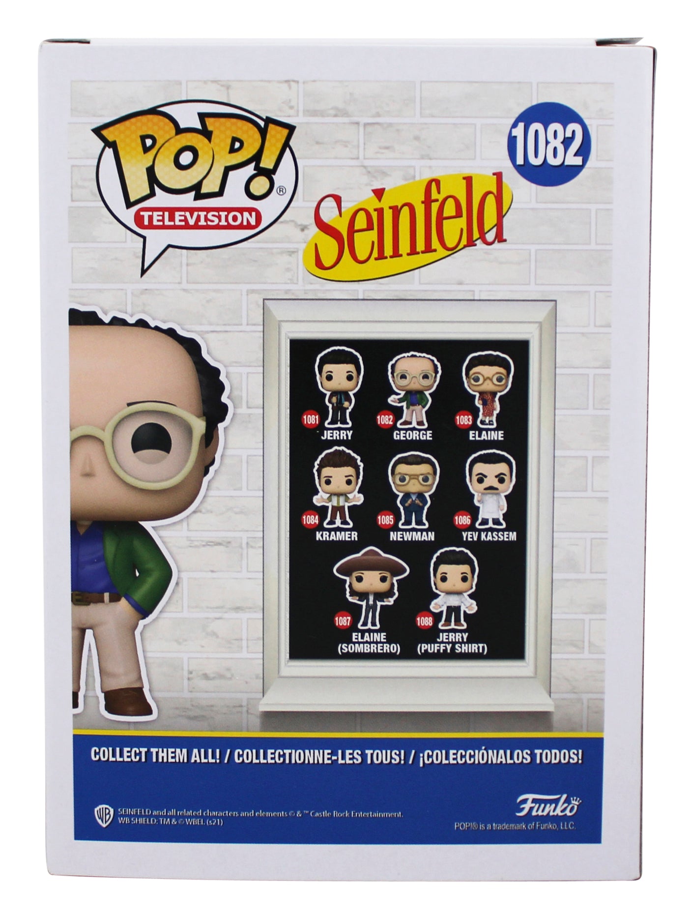 Jason Alexander Seinfeld Signed George #1082 Funko Pop Vinyl Figure JSA #QQ83129