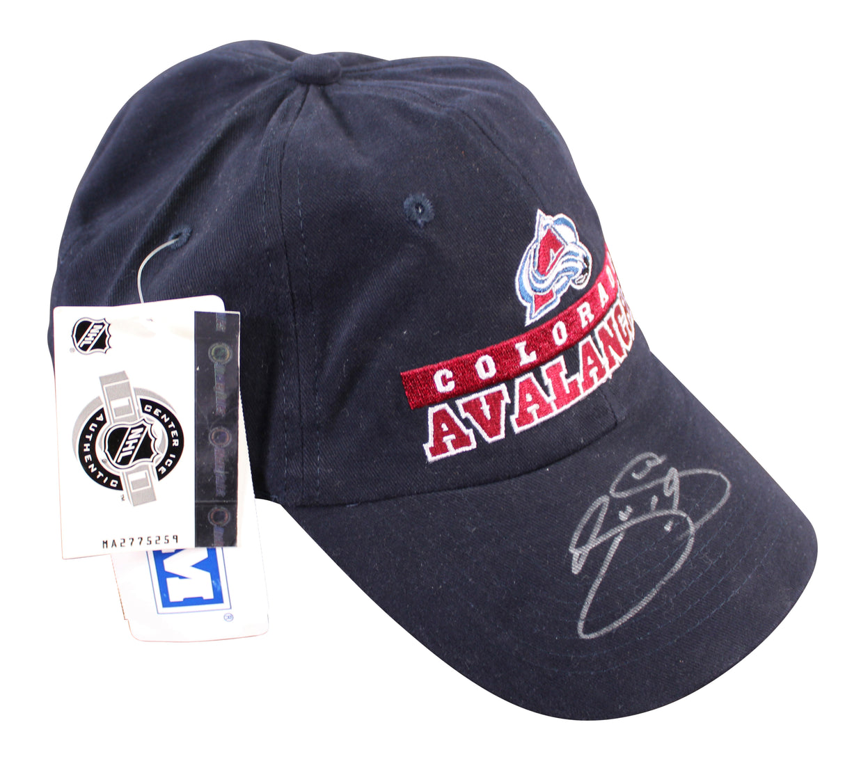 Avalanche Joe Sakic Authentic Signed CCM Hat Autographed BAS #BR84201