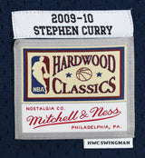 Warriors Stephen Curry Authentic Signed Navy Blue M&N HWC Swingman Jersey BAS