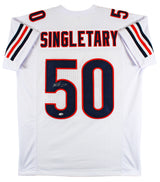 Mike Singletary Authentic Signed White Pro Style Jersey Autographed JSA Witness