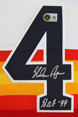 Astros Nolan Ryan "HOF 99" Authentic Signed Rainbow Nike CC Jersey BAS