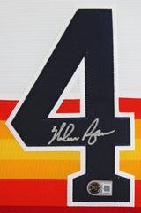 Astros Nolan Ryan Authentic Signed Rainbow Nike CC Jersey Autographed BAS
