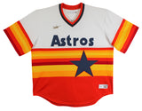 Astros Nolan Ryan Authentic Signed Rainbow Nike CC Jersey Autographed BAS